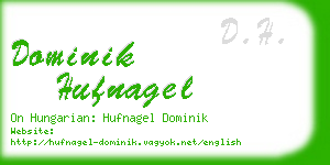 dominik hufnagel business card